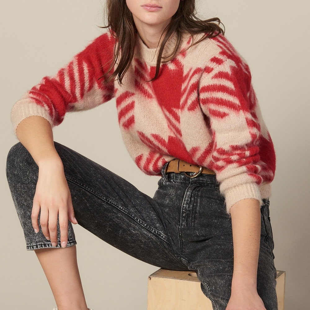 Sandro checked jacquard sweater - Picture 2 of 8